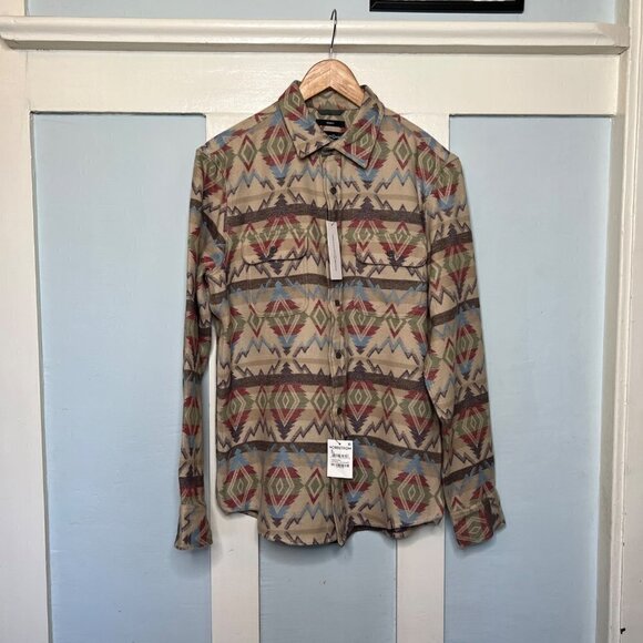 NWT Treasure & Bond Pacific Northwest Print Flannel - Picture 1 of 12